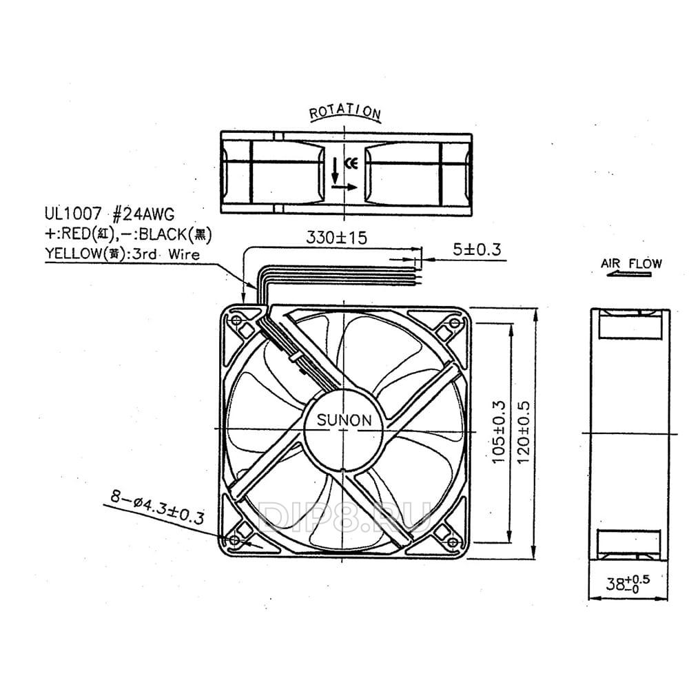 EEC0381B1-000U-G99 SUNON 