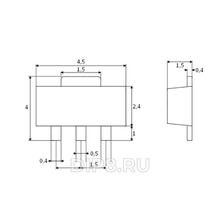HT7550-1-SOT89TRLF HOLTEK 